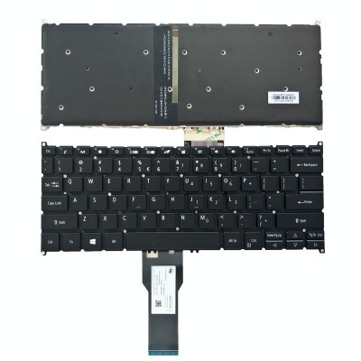 Tastatura Laptop, Acer, Spin 3 SP314-21, SP314-21N, SP314-33, SP314-51N, SP314-52N, SP513-54N, iluminata, layout US foto