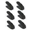 Set organizator pentru pantofi, dublarea spatiului depozitare, 6 piese, Negru