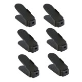 Set organizator pentru pantofi, dublarea spatiului depozitare, 6 piese, Negru