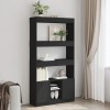 VidaXL Dulap &icirc;nalt, negru, 92x33x180 cm, lemn prelucrat 3309619