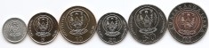 Rwanda Set 6 - 1, 5, 10, 20, 50, 100 Amafar 2003/07 - CL27, UNC !!! foto