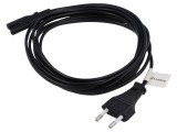 Cablu CEE 7/16 (C) mufe IEC C7 mamă PVC 3m negru