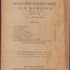 HST 419SP Buletinul Societății Politechnice din România semnat acad Bârglăzan Tm