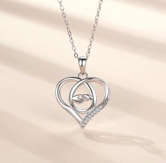 Colier Argint 925 Doua Maini Mama si Copilul - Iubire de Mama- ARG30E