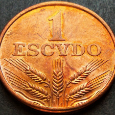 Moneda 1 ESCUDO - PORTUGALIA, anul 1979 * cod 1671 = patina superba