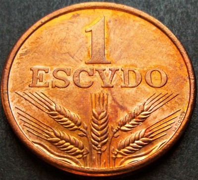Moneda 1 ESCUDO - PORTUGALIA, anul 1979 * cod 1671 = patina superba foto