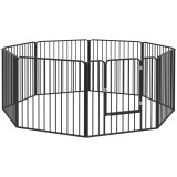Pawhut tarc Joaca Caini &ndash; 6 Panouri Metalice, Rezistent Interior/Exterior | Aosom Romania