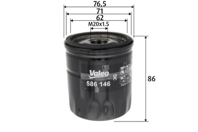 VALEO 586146 Filtru ulei foto