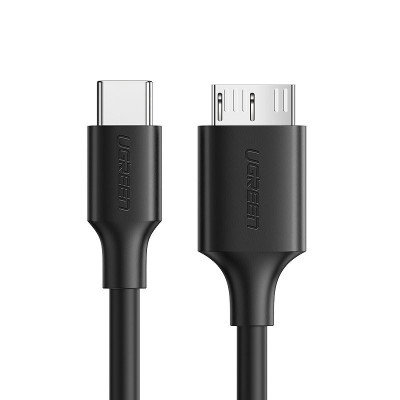 Cablu Ugreen USB Tip C - Cablu Micro USB Tip B SuperSpeed ​​3.0 1m Negru (US312 20103) foto