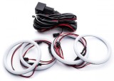 Kit Angel Eyes LED COTTON pentru BMW E46 Coupe/Cabrio cu Facelift (2003 - 2006), far cu lupa 4x106mm