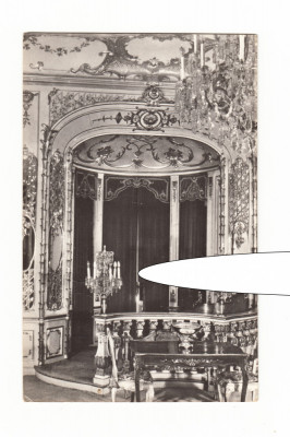 CP Sinaia - Interior din Muzeul Peles, RPR, circulata, 1955, stare foarte buna foto