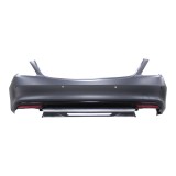 Set bara spate MERCEDES Clasa S (W222), 08.2013-08.2017, cu ornamente crom, cu catadioptri, cu gauri senzori parcare; grunduit, de vopsit; type S65 A