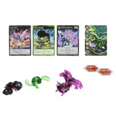 BAKUGAN PLATINUM POWERUP S4 BLITZ FOX NANO RIPTIDE SI NANO FURY foto