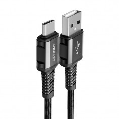 Cablu USB Acefast - USB Tip C 1,2 M, 3 A Negru (C1-04 Negru) C1-04-A-C BLACK