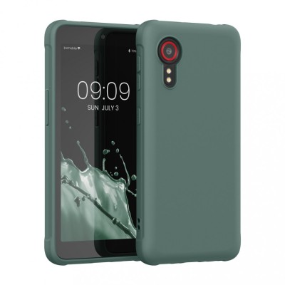 Husa Kwmobile pentru Samsung Galaxy Xcover 5, Silicon, Verde, 54536.171 foto