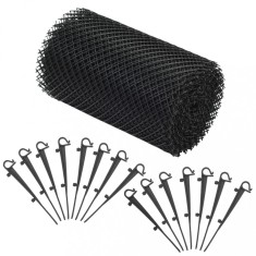 Plasa de jgheab cu cleme, 4 buc., 1,08 ㎡, HDPE