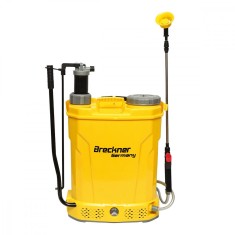 Pulverizator gradina, pompa de stropit, vermorel, Breckner Germany, 2 in 1, manual si electric, pentru spate, cu acumulator 8 Ah, 18 L foto