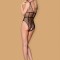 Body Tip Plasa Decupat Sexy, Negru, S/M/L