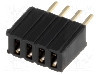 Conector 4 pini, seria {{Serie conector}}, pas pini 1.27mm, CONNFLY - DS1065-07-1*4S8BV