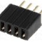 Conector 4 pini, seria {{Serie conector}}, pas pini 1.27mm, CONNFLY - DS1065-07-1*4S8BV