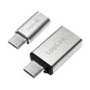 ADAPTOR LOGILINK, pt. smartphone, USB 3.1 Type-C (T) la Micro-USB 2.0 (M) sau USB 3.0 (M), argintiu, &quot;AU0040&quot; (timbru verde 0.08 lei)