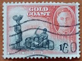 Colonie-Britanica-GOLD COAST 1938- Fermier COCA -King.GEORG VI''-LOT 1Val. STAMPIL-VEZI SCAN