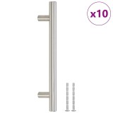 Cumpara ieftin Manere de dulap, 10 buc., argintiu, 128 mm, otel inoxidabil