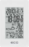 Statie meteo interior-exterior ECG MS 100 White, senzor extern fara fir, LCD,