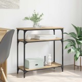 vidaXL Masă de consolă Stejar Artizanal 75 x 29 x 75 cm Lemn compozit 882203