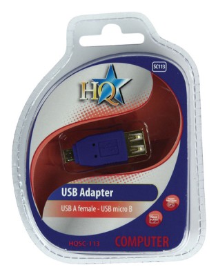 Adaptor micro USB B - USB A HQ SC113 / (1604) foto