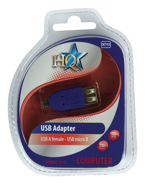 Adaptor micro USB B - USB A HQ SC113 / (1604)