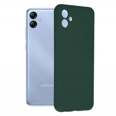 Husa Samsung Galaxy A04e Silicon Verde Slim Mat cu Microfibra SoftEdge foto