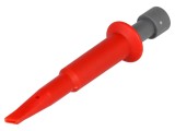 Clip măsurare cu c&acirc;rlig ELECTRO-PJP 5A 70V DC 33V AC 4mm roșu