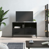 Comodă TV, negru, 80x36x50 cm, lemn prelucrat, vidaXL
