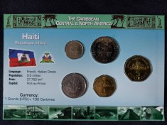 Seria completata monede - Haiti 1995-2003 , 5 monede
