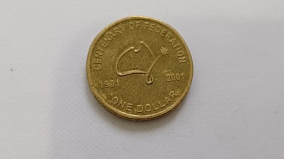 Australia-1 Dollar 2001-Centenarul Federației foto
