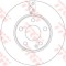 Disc frana MERCEDES B-CLASS (W246, W242) (2011 - 2016) TRW DF6548