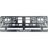 Set 2 bucati, suport numar inmatriculare Carbon, Peugeot, Autohelix MSA
