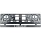 Set 2 bucati, suport numar inmatriculare Carbon, Peugeot