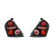 Stop spate, lampa Fiat Stilo (192), 01.2001-03.2007, model: 3 usi, tuning, montare spate, stanga+dreapta, negru, transparent; tuning; Taiwan