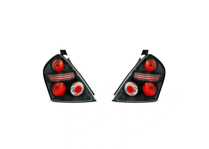 Stop spate, lampa Fiat Stilo (192), 01.2001-03.2007, model: 3 usi, tuning, montare spate, stanga+dreapta, negru, transparent; tuning; Taiwan