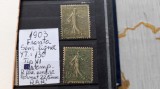 1903 Franta semanat. Tip VI-stamp.Y.T.=+200 E, Stampilat