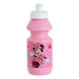 Sticlă de apă pentru copii cu capac flip-top, 380 ml, roz, model Minnie Mouse, CMCLASS