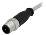 Conector HARTING M12 mufă tată 4 pini drept cu cablu 1,5m DeviceNet / CANopen