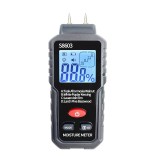 Aparat profesional umidometru 4 in 1 GizMondo&reg;, pentru masurarea gradului de umiditate al lemnului, ecran iluminat