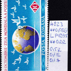 1992 Ziua mondială a Poștei LP1295 MNH Pret 0,2+1 Lei