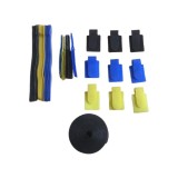 Cumpara ieftin Set 51 bucati banda cu arici pentru organizare cabluri Lepuss, prindere velcro, dimensiuni diferite, nylon, multicolor