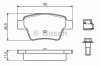 Set placute frana,frana disc PEUGEOT 207 SW (WK) (2007 - 2016) BOSCH 0 986 494 605