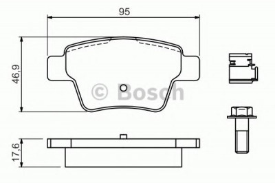 Set placute frana,frana disc CITROEN C4 Cupe (LA) (2004 - 2011) BOSCH 0 986 494 605 foto