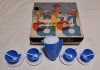 SET complet SERVICIU DE CAFEA - Fabrica de mase plastice Viitorul Oradea, anii 1970, jucarie veche romaneasca in cutia originala